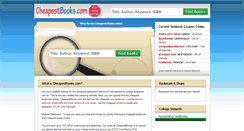 Desktop Screenshot of cheapestbooks.com